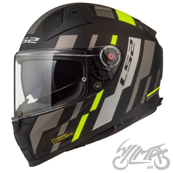 Kask LS2 FF811 Vector II Tron M.Bl. H-V Yel. — rozmiar XL — ujęcie 1