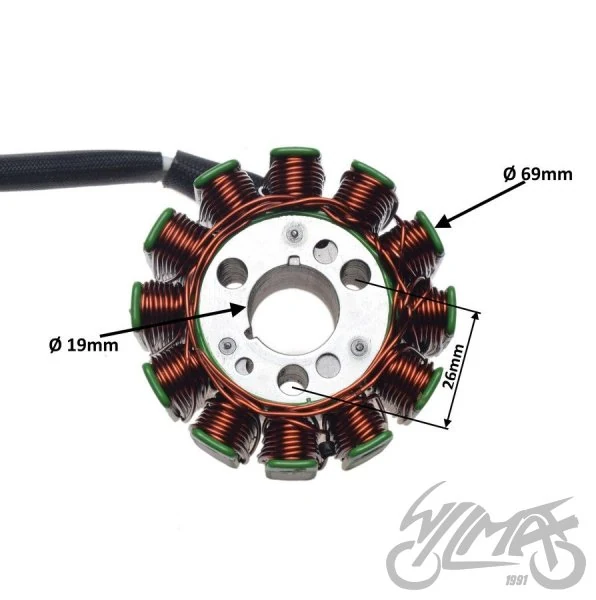 Stator 12 cewek do Yamahy YZF R1 2004–2008 — ujęcie 2