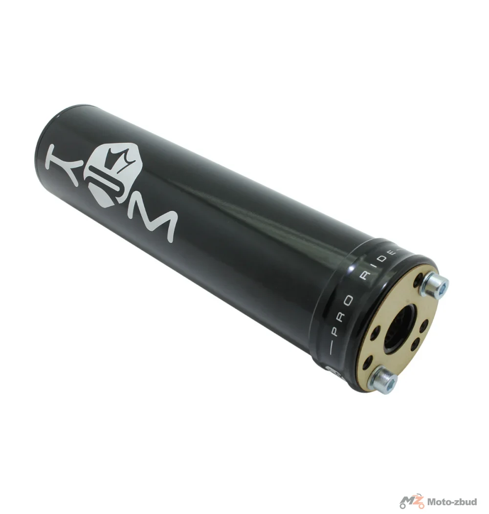 Końcówka wydechu KRM Pro Ride aluminium czarna 70-90 cm³ — ujęcie 3