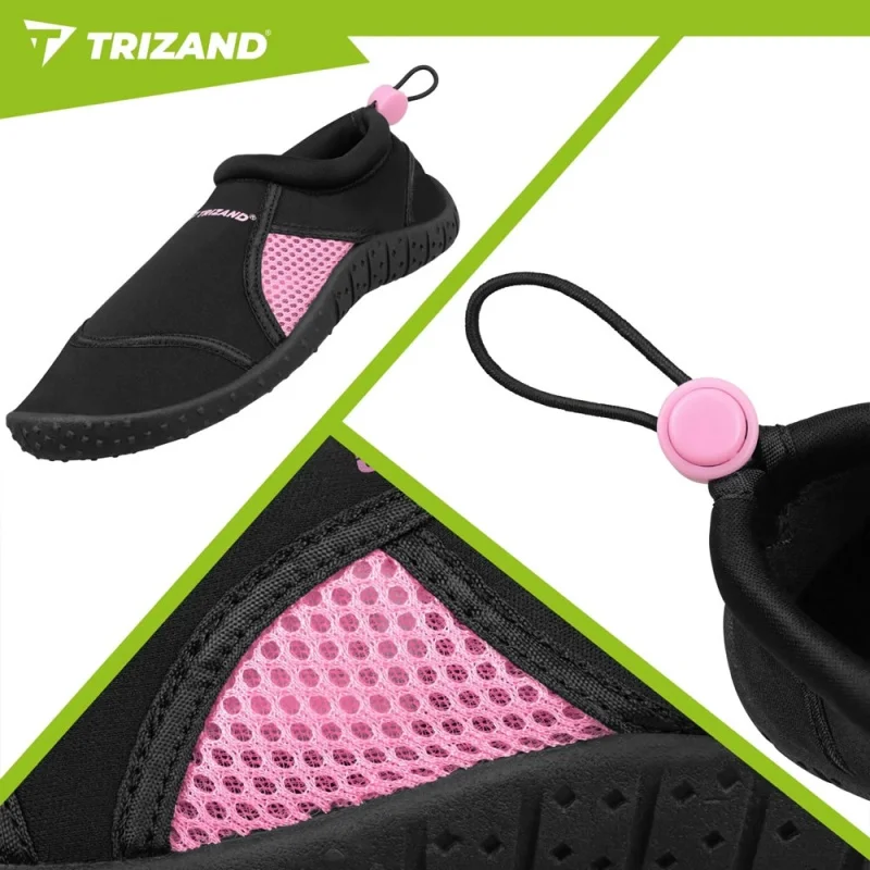 Buty do wody czarno-różowe- rozmiar 36 5mm Trizand — ujęcie 5