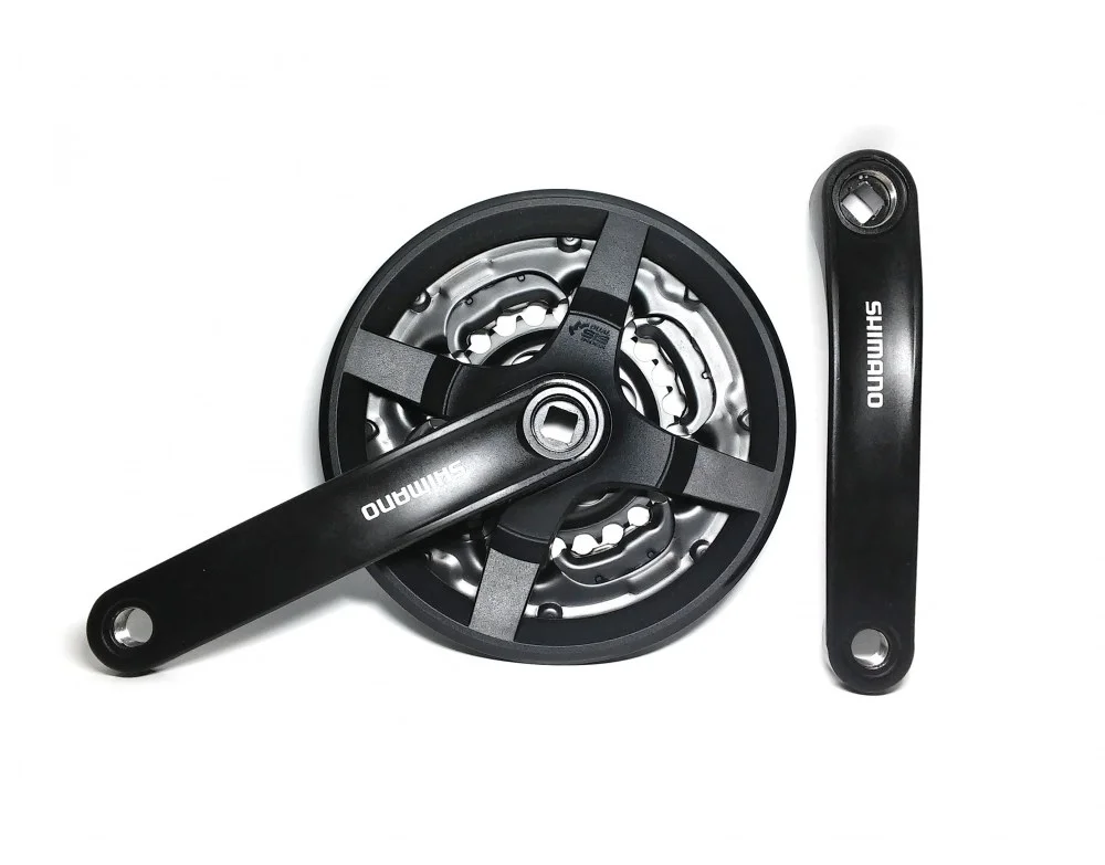 Mechanizm korbowy Shimano 6/7/8 rzędowy czarny FCTY301 42/34/24T 170 mm