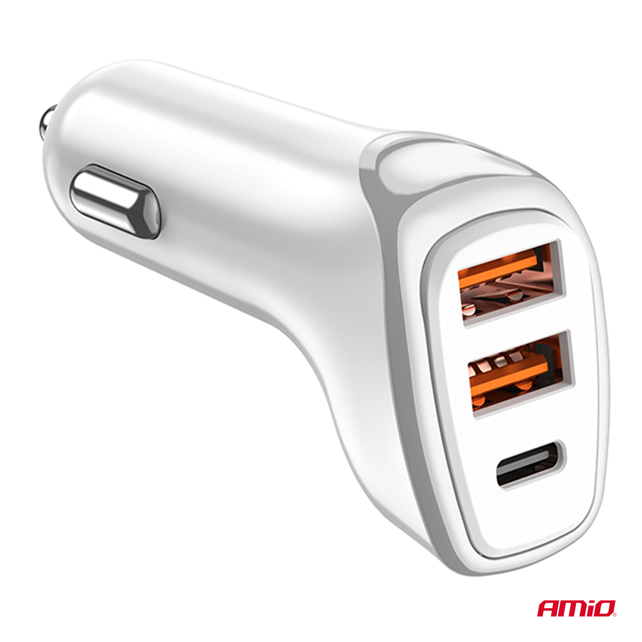 Ładowarka samochodowa 2x USB-A + USB-C 38 W — ujęcie 3