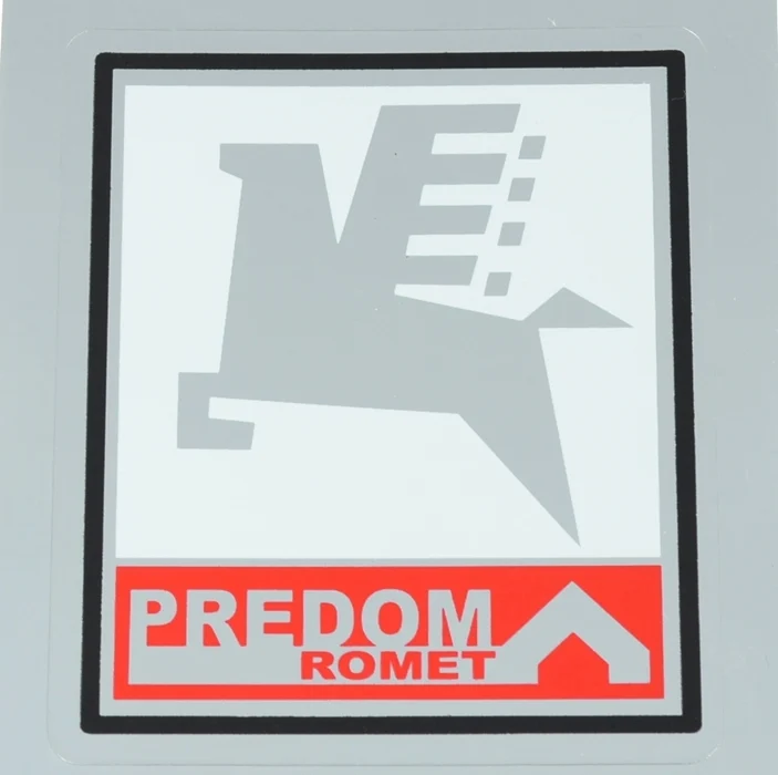 Naklejka Romet predom chrom