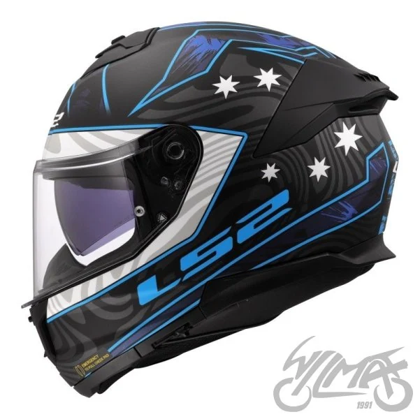Kask LS2 FF808 Stream II Galdam M.Bl. Blue — rozmiar M — ujęcie 2
