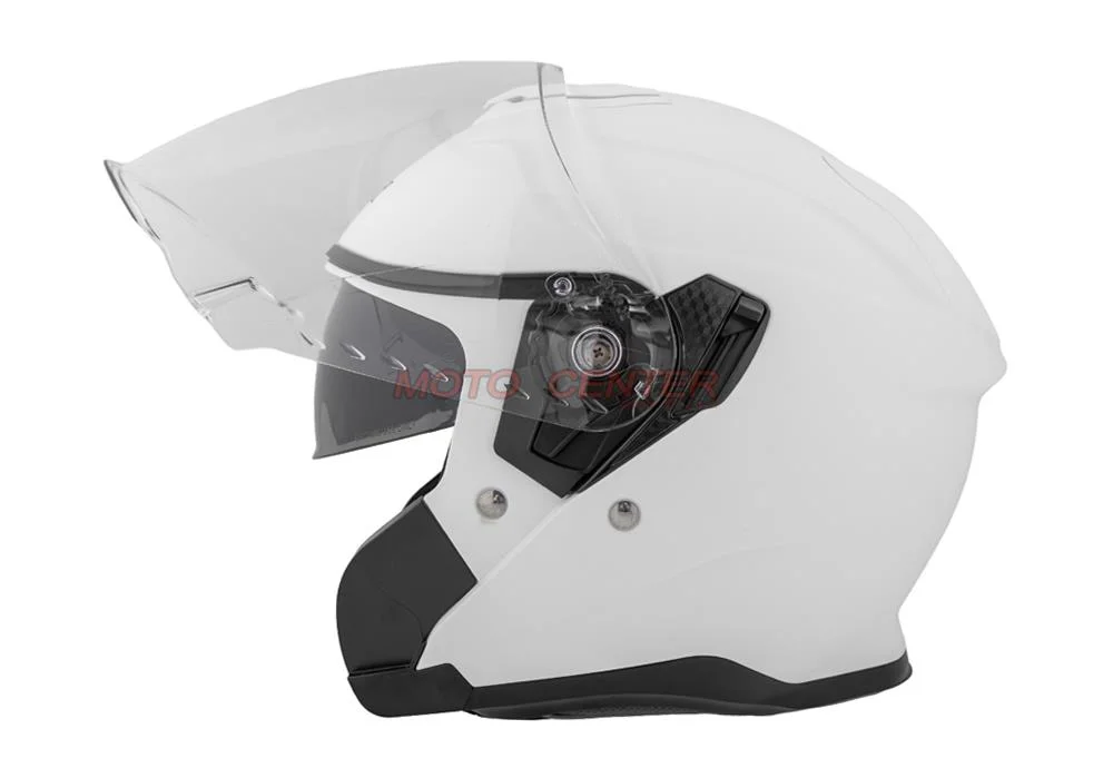 Kask motocyklowy otwarty z blendą BLEXX OF-835 biały mat XL Homologacja ECE R22.06 — ujęcie 2