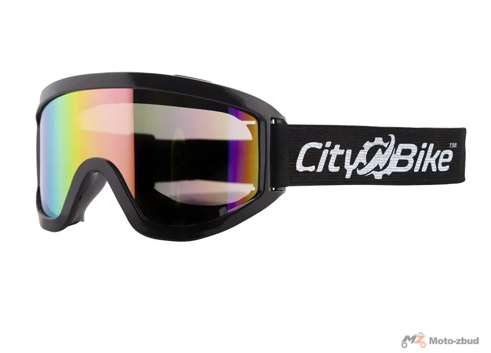 Gogle Cross City-Bike MD-889 czarne reflex
