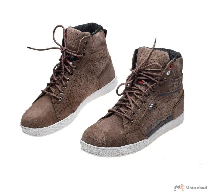 Buty motocyklowe LS2 Downtown — szarobrązowe (taupe), rozmiar 45