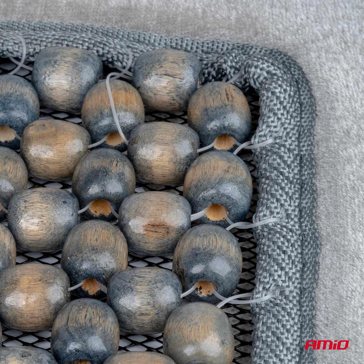 Mata na fotel szara koraliki CSM-01 — ujęcie 5