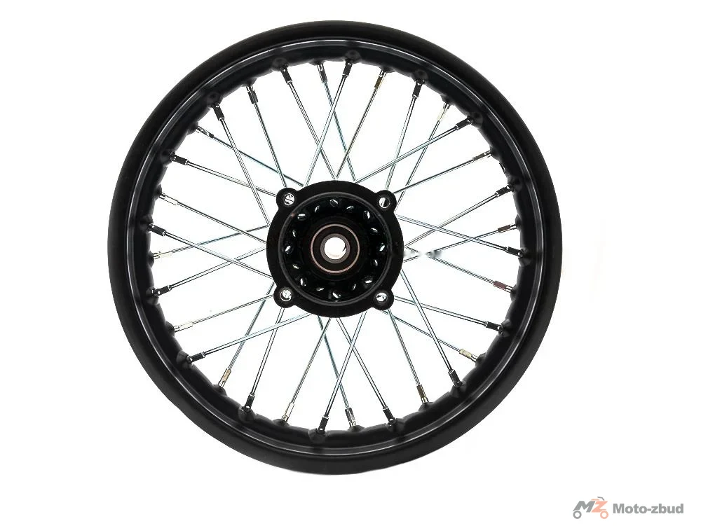 Felga tył cross 12 cali 1,85 oś 15 mm, KXD, X-MOTOS, PITBIKE, 90 110 125 — ujęcie 2