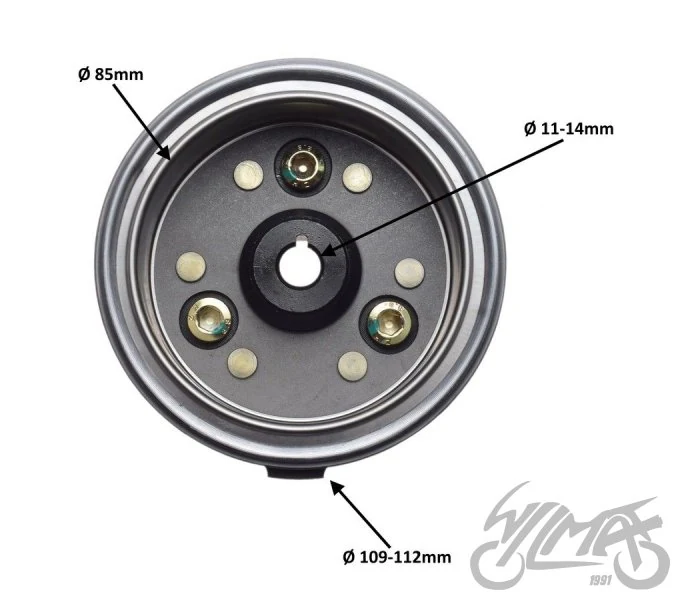 Koło magnesowe do pitbike YCF50 — ujęcie 2