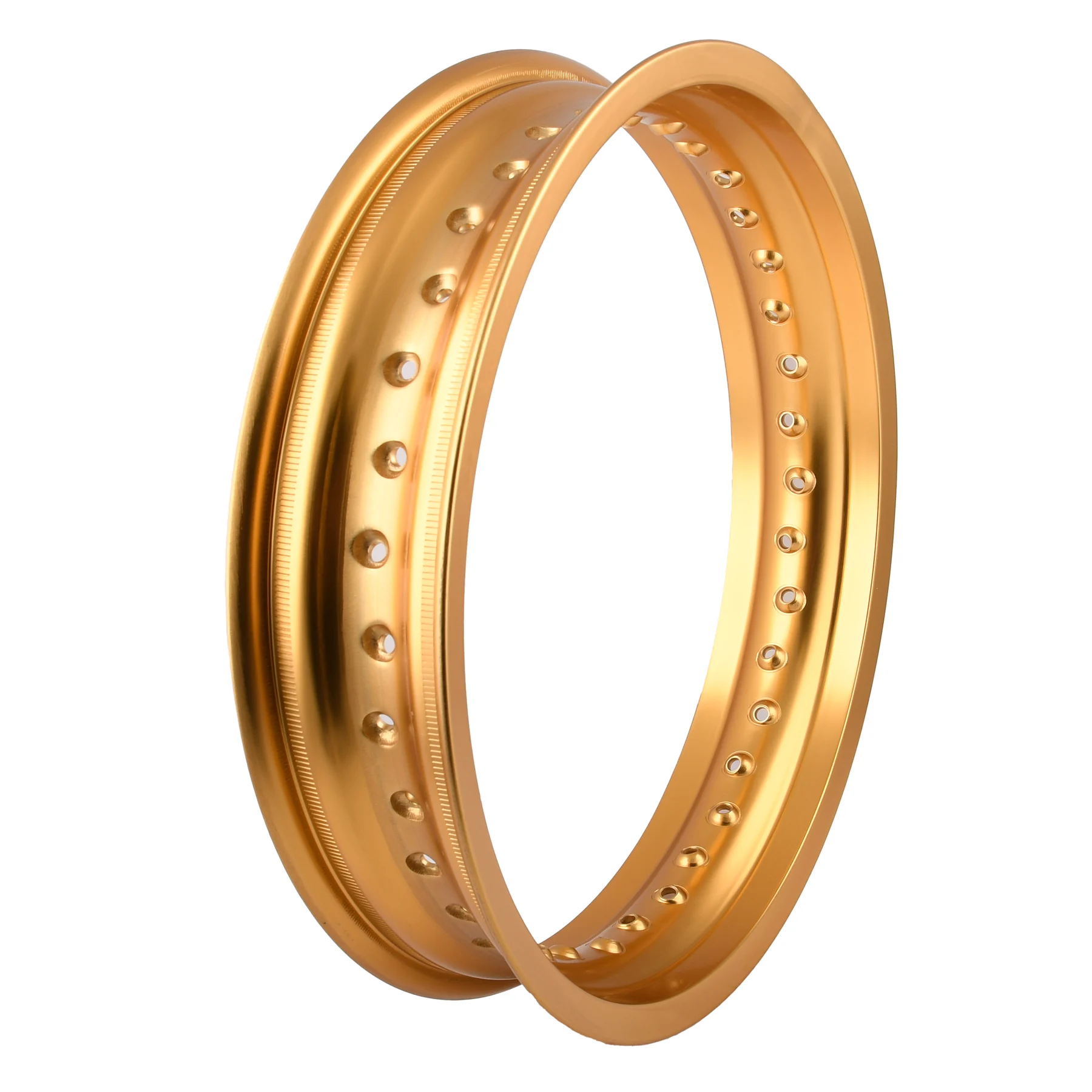 Obręcz koła Simson MZ ETZ 3,00 × 16 aluminiowa złota polerowana MZA — ujęcie 1