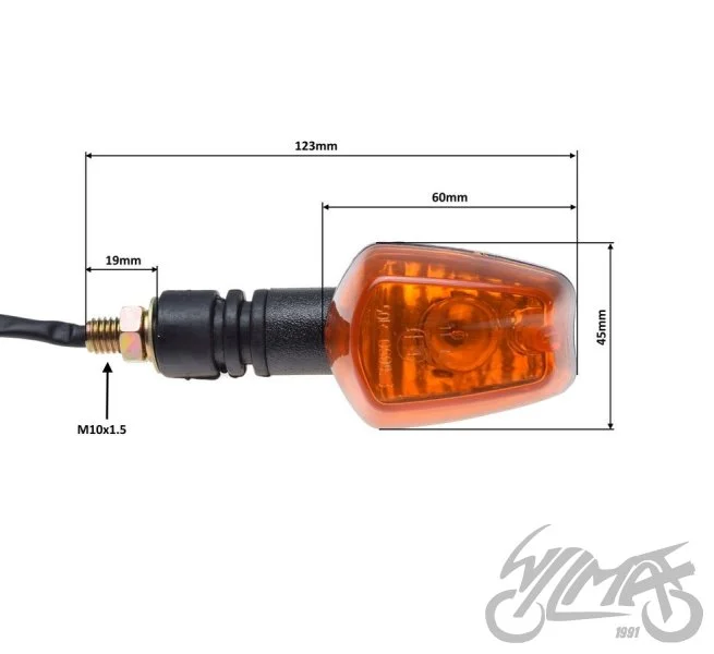 Kierunkowskaz tył prawy + lewy CPI QM125-2D 125 — ujęcie 2