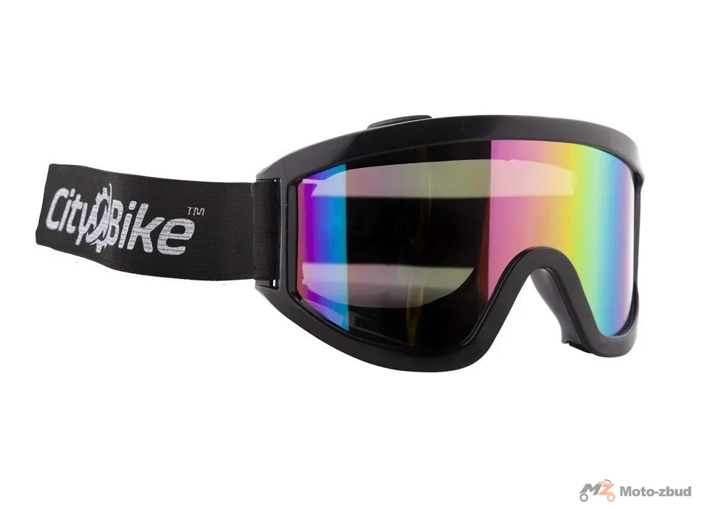 Gogle Cross City-Bike MD-889 czarne reflex gąbka