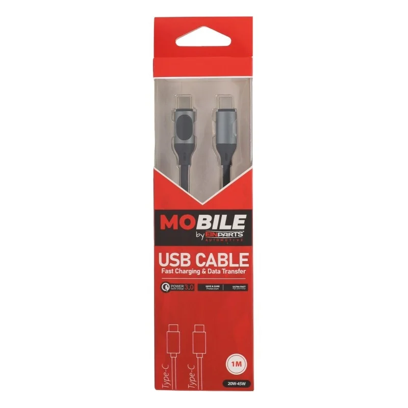 Kabel USB-C do USB-C 1 m, 45 W PD/QC 3.0 EKRAN LCD — ujęcie 3