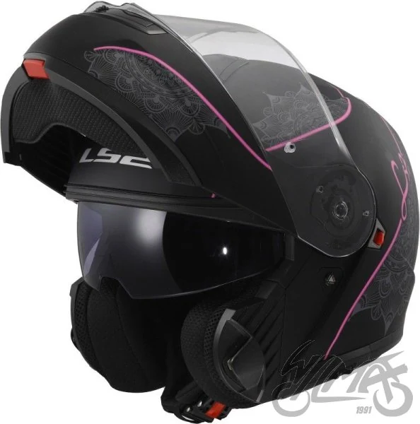 Kask szczękowy LS2 FF908 Strobe II Lux M.Black Pink — L — ujęcie 2