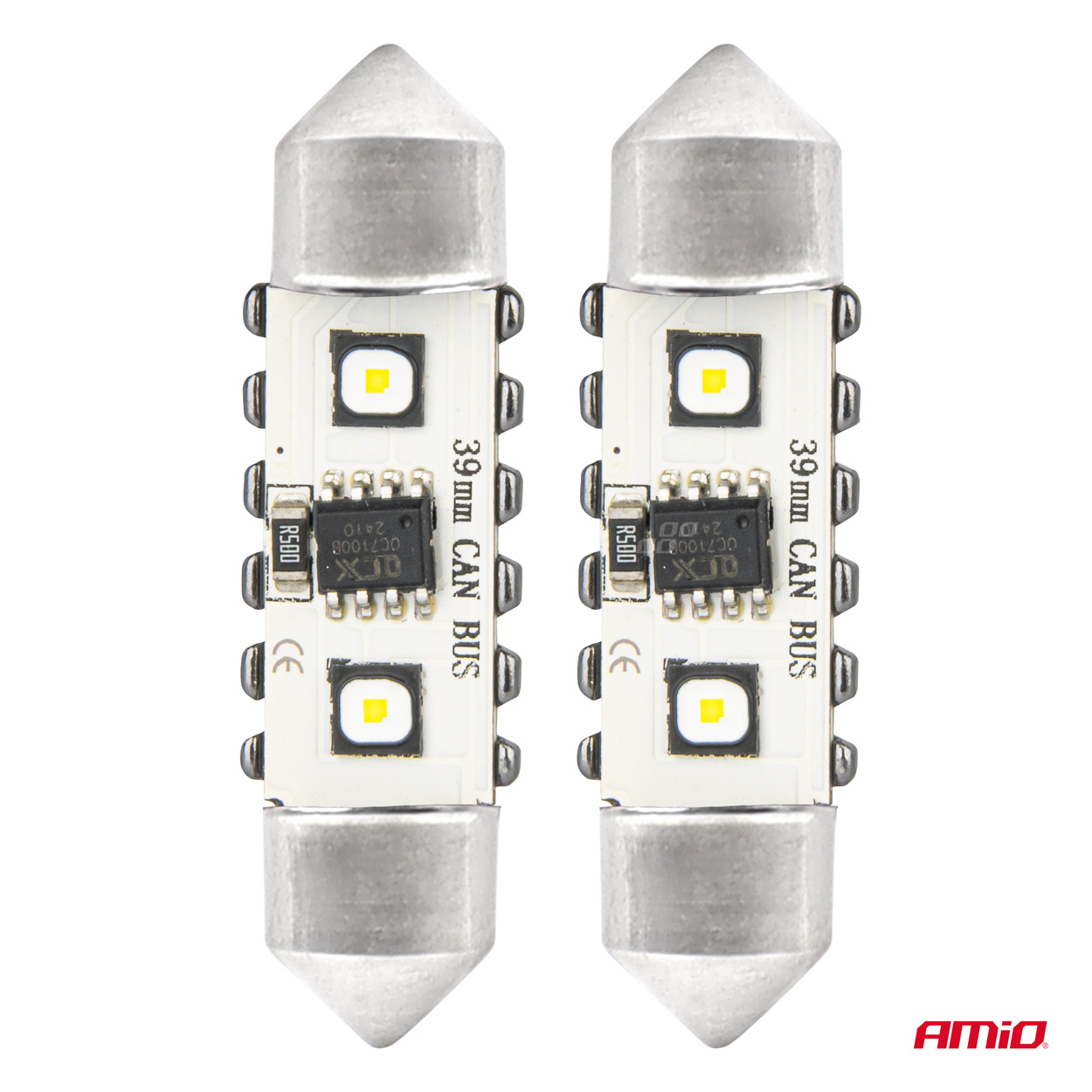 Żarówki LED CANBUS Festoon C5W 2SMD 3838 39 mm White 12 V 24 V — ujęcie 2