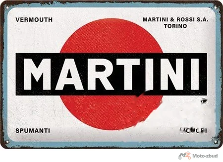 Tablica plakat 20 × 30 martini logo white 22346