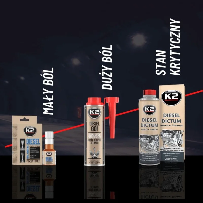 K2 DIESEL GO! Redukuje dymienie, optymalizuję spalanie i pracę silnika 250ml — ujęcie 5