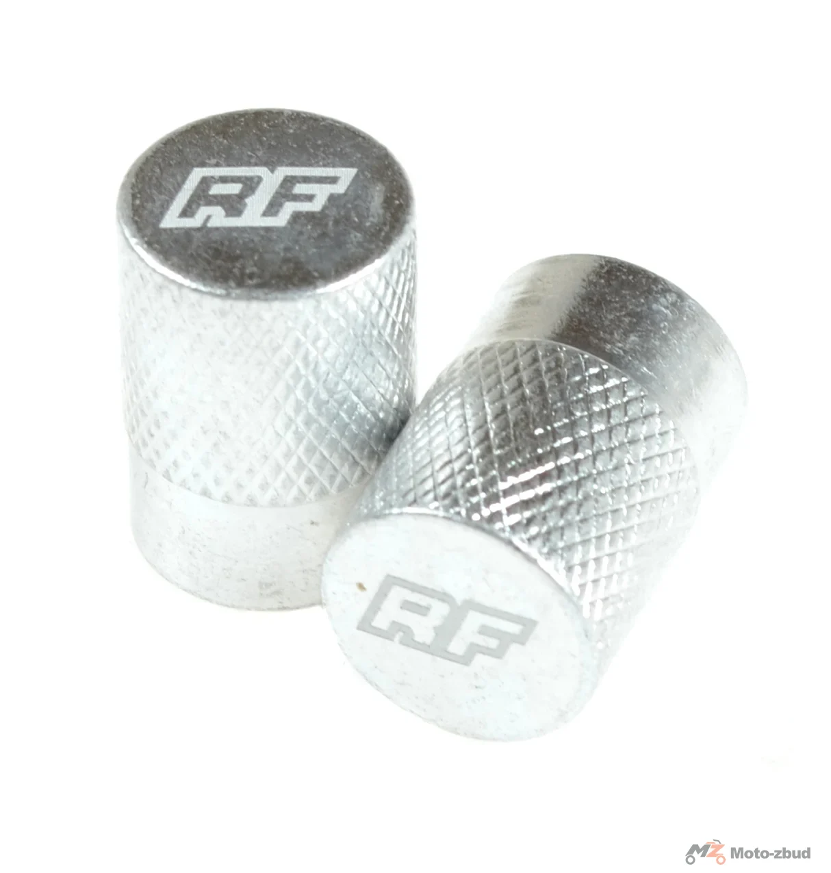 Nakrętka wentyla Racing Force TP2 aluminium chrom 2szt