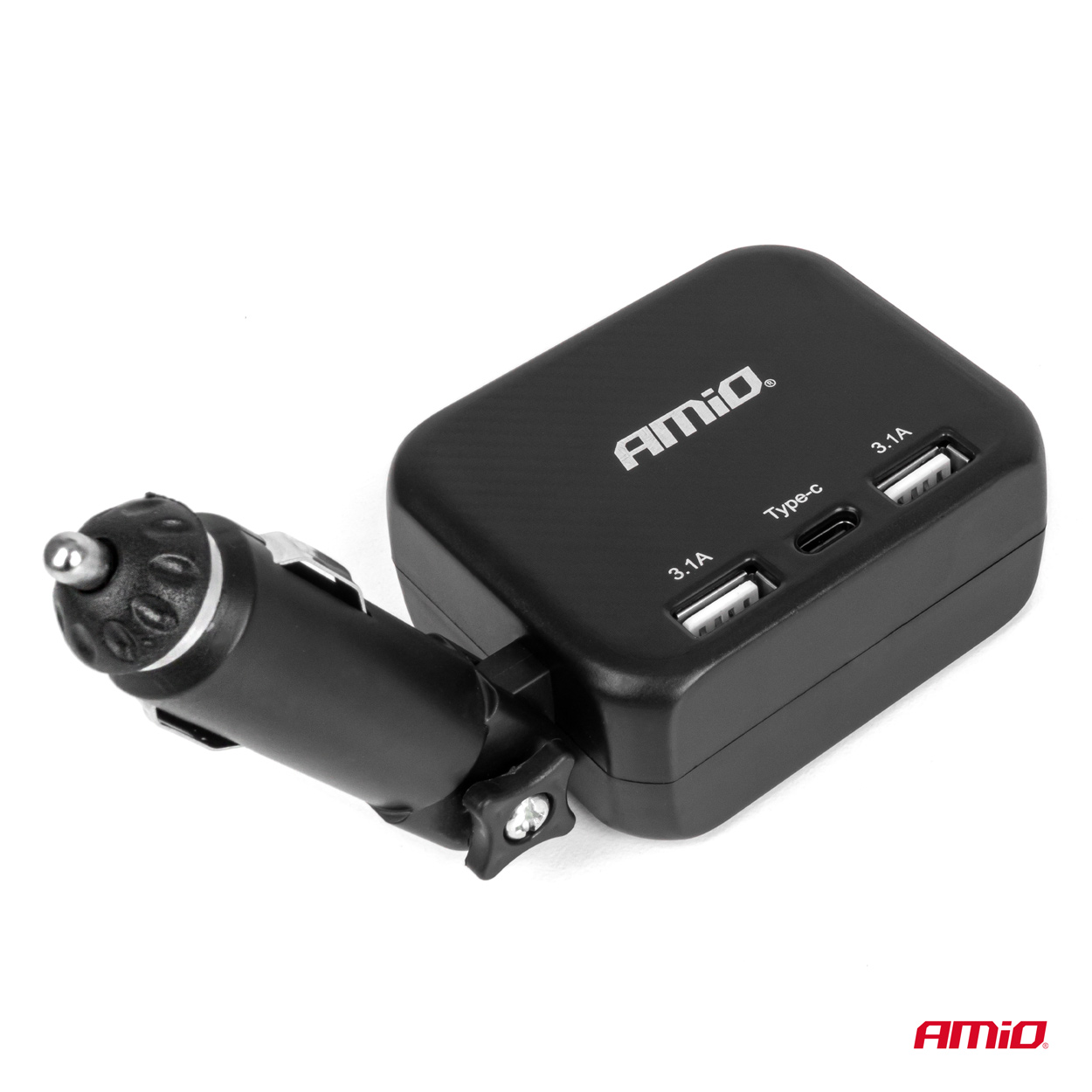 Rozdzielacz gniazda zapalniczki z ładowarką 2x USB-A 1x USB-C 12 V 24 V 100 W 180° — ujęcie 6