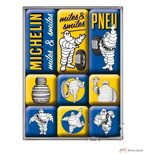 Magnes Michelin logo 9 szt. 83131