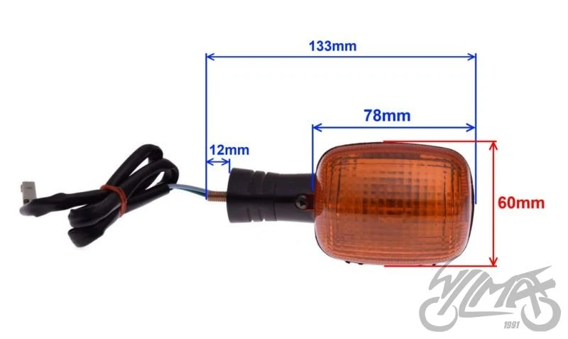 Kierunkowskaz do Hondy CBR600, BA15S 12 V 23 W — AL13197 — ujęcie 2