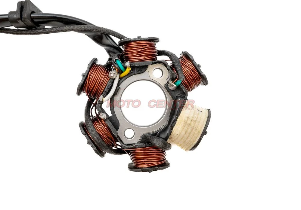 Stator 6 cewek 5 przewodów 110 cm³ cross quad atv 4T (4-PIN+1 przew.) — ujęcie 2