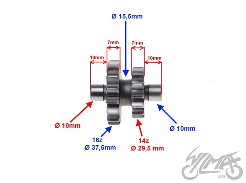 Koło rozrusznika małe do Shineray XY125-10D — ujęcie 2