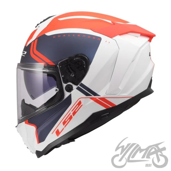 Kask LS2 FF817 Challenger II Titan wh. bl. Red — rozmiar M — ujęcie 2
