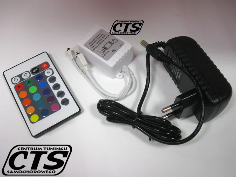 Taśma LED RGB - zestaw TAŚMA STEROWNIK ZASILACZ PILOT — ujęcie 3