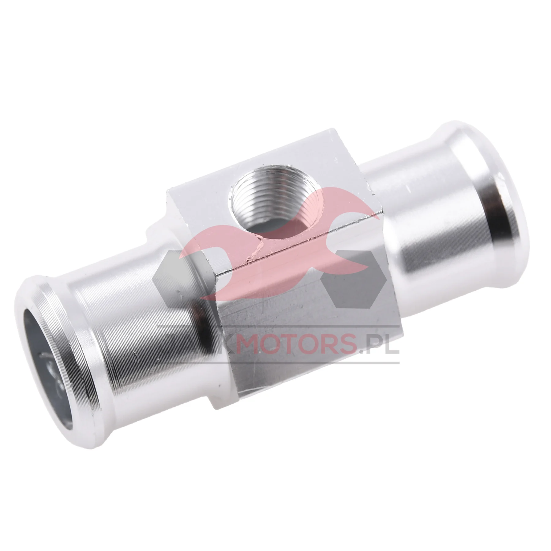 Adapter czujnika temperatury 1/8" 22 mm aluminium CNC srebrny — ujęcie 2