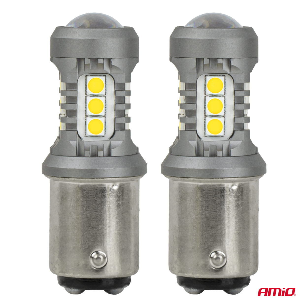 Żarówki LED STANDARD BAY15D P21/5W 3030 15SMD białe 12 V 24 V — ujęcie 2
