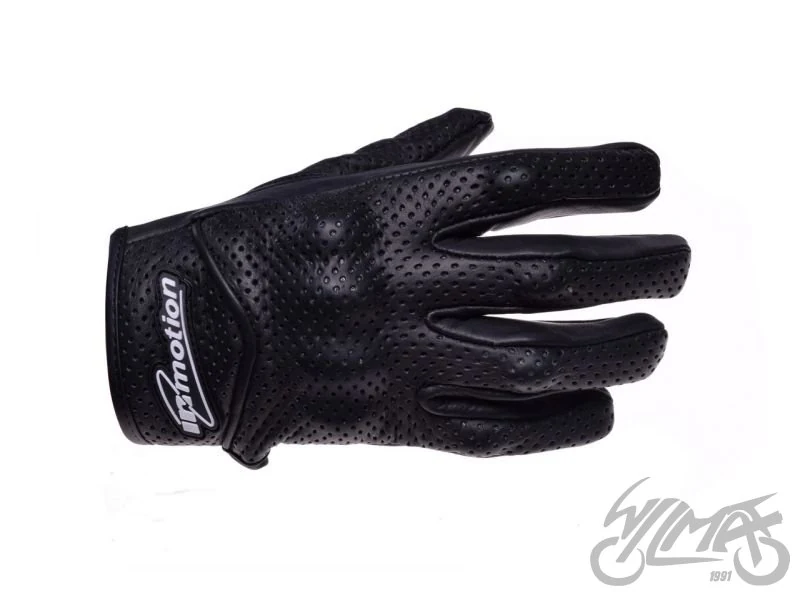 Rękawice InMotion perforowane, wzmocnione — czarny, M