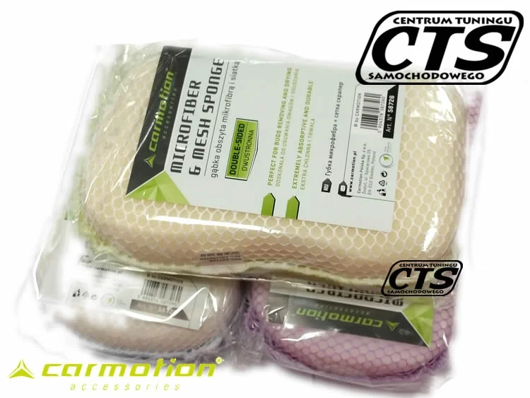 Gąbka dwustronna mikrofibra + siatka 19x11x5 cm — ujęcie 2