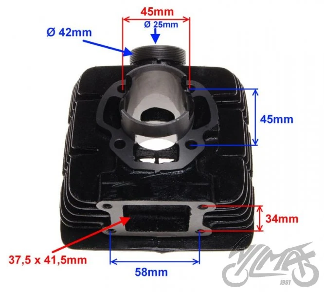 Cylinder do Yamahy DT 50 60 43 mm — ujęcie 2