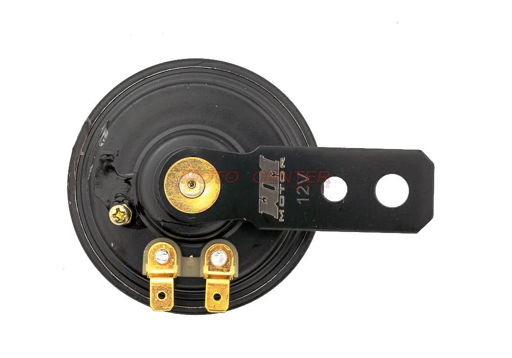 Klakson sygnał dźwiękowy 12V 8-01 (czarny/czerwony śr. 71 mm) — ujęcie 2