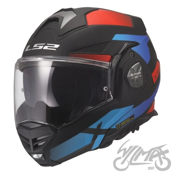 Kask szczękowy LS2 FF901 Advant X Nova Black Red Blue — L — ujęcie 1