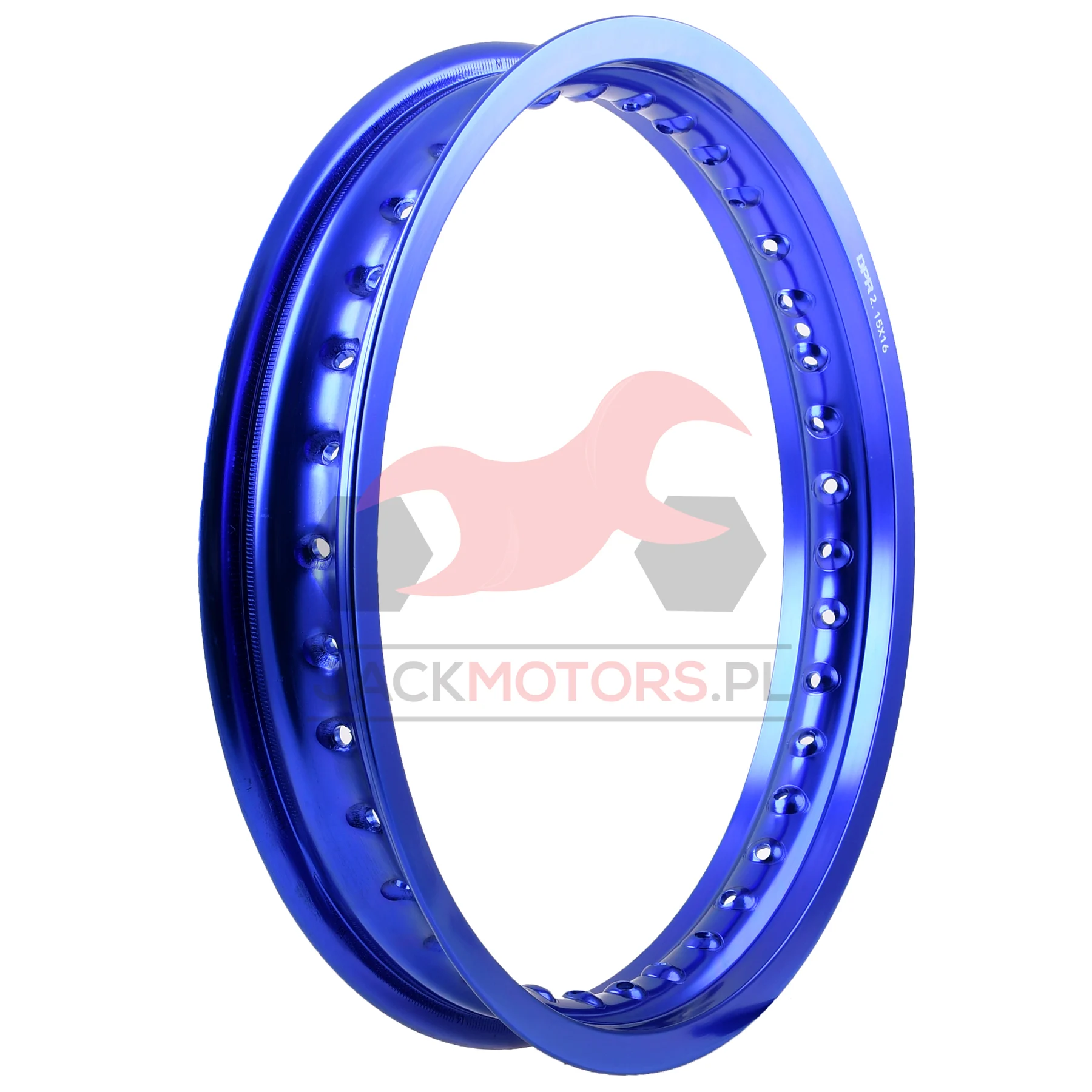 Obręcz koła Simson MZ ETZ 2,15 × 16 aluminiowa niebieska DPR Classic — ujęcie 2