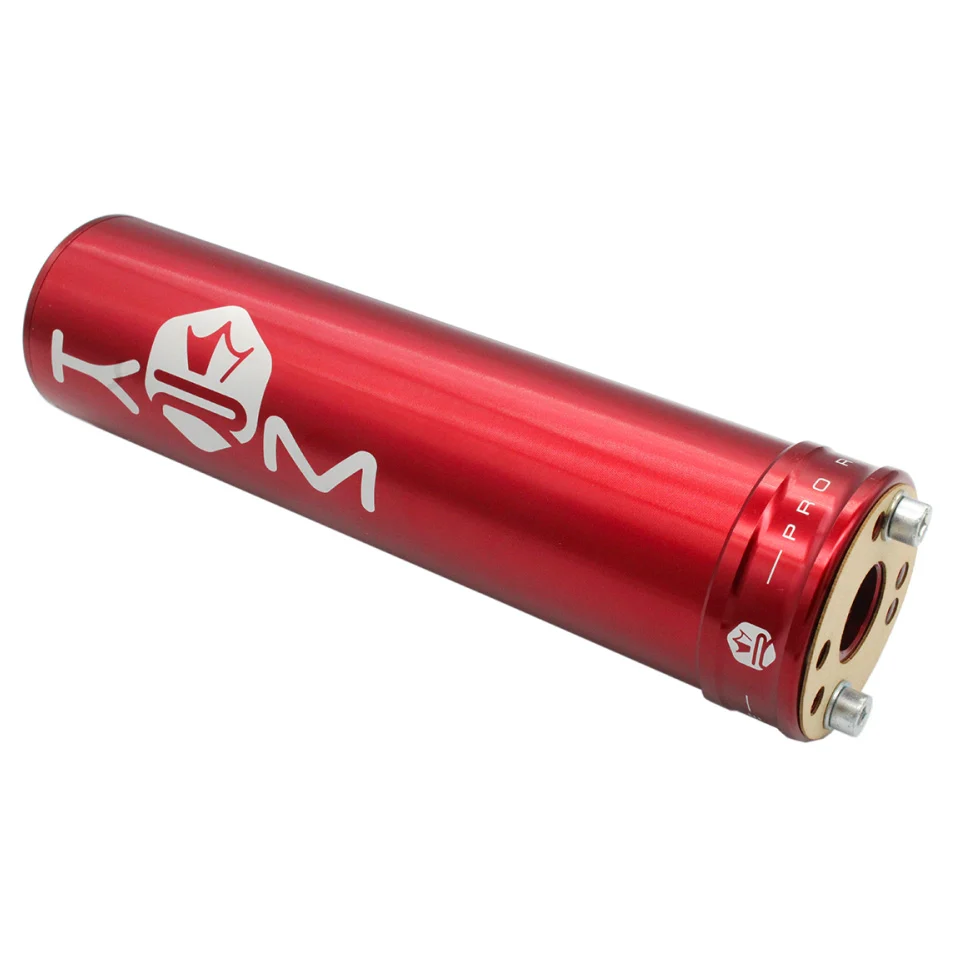 Końcówka wydechu KRM Pro Ride aluminium czerwona 70-90 cm³ — ujęcie 2