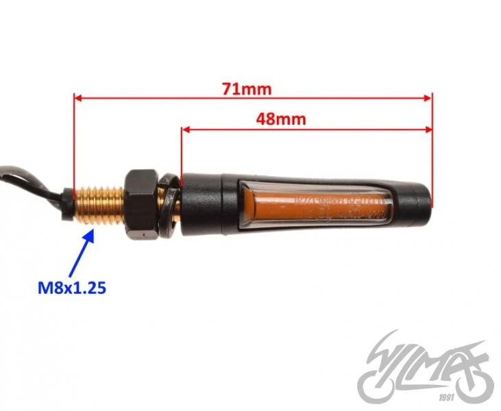 Kierunkowskaz mini LED, M8 × 1,25 — komplet AM1463 — ujęcie 2