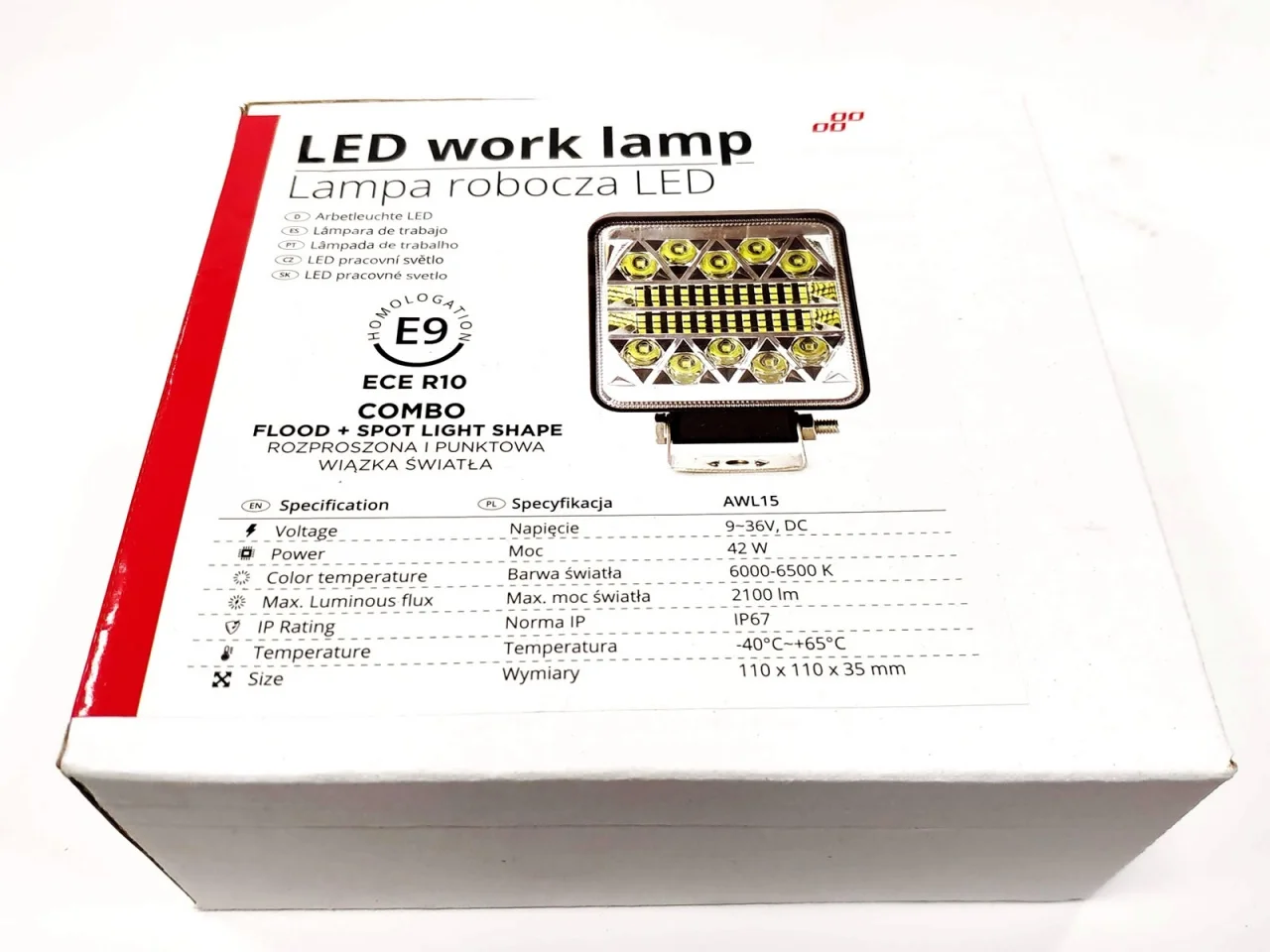 Halogen / Lampa robocza / Serwisowa 12/24V 26 LED 2080 lm — ujęcie 8