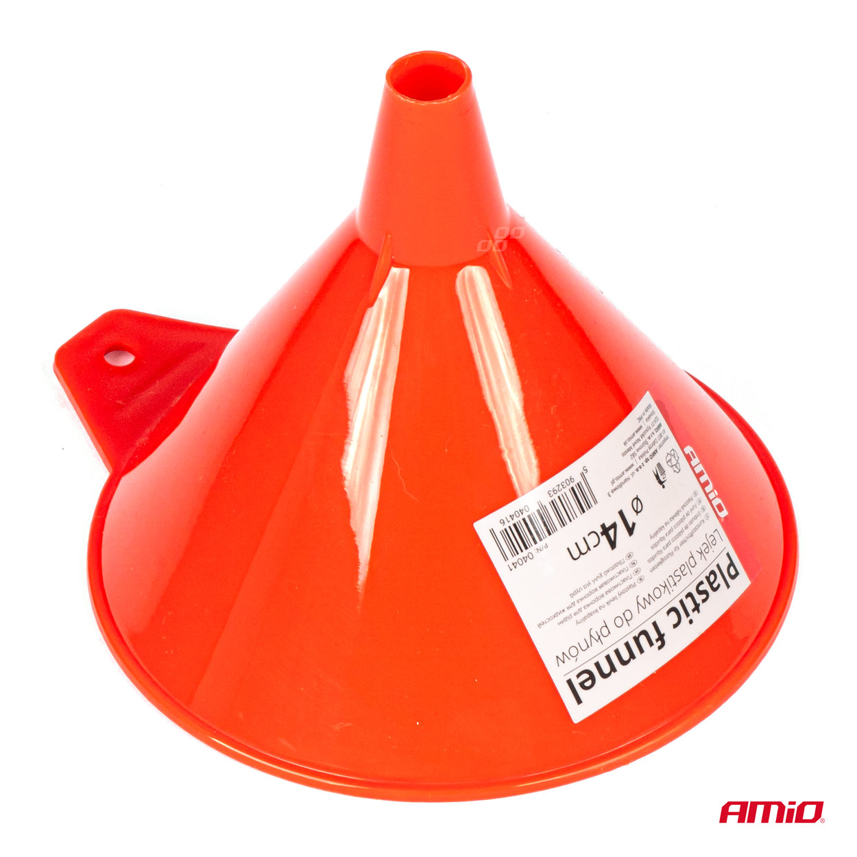 Lejek plastikowy uniwersalny mały do paliwa cieczy wody 14 cm — ujęcie 2