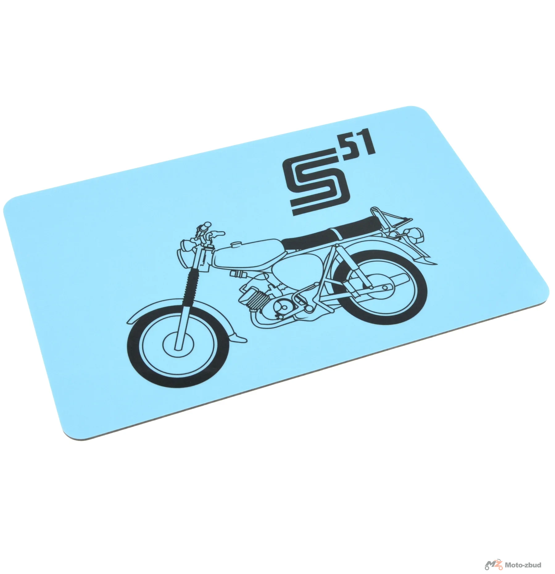 Deska do krojenia z motywem Simson S51, MZA, 23,3 × 14,3 cm