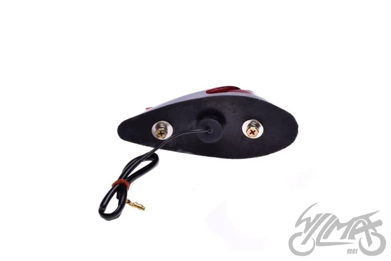 Lampa na błotnik, wariant czerwony / chrom — AL60323 — ujęcie 4