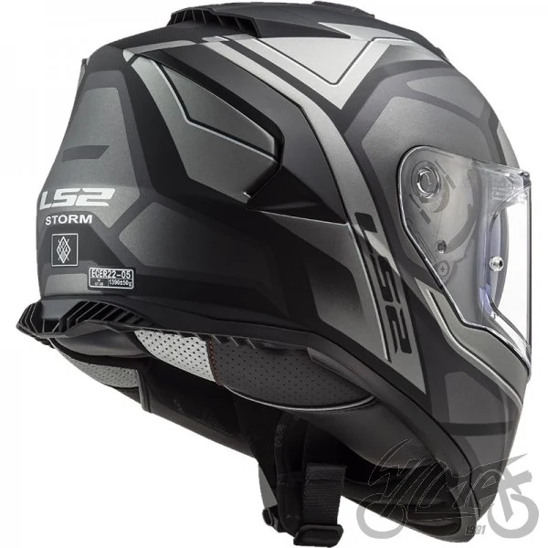 Kask LS2 FF800 Storm II Faster M. Titanium — rozmiar S — ujęcie 5