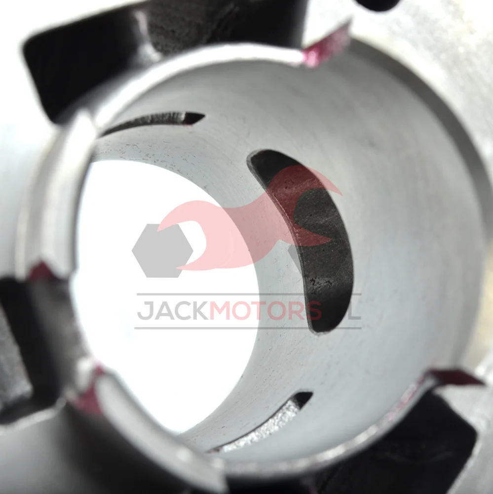 Cylinder malinka + tłok Barikit + porting 90 cm³ Derbi EBS050 LC · różowy racing 47 mm — ujęcie 2