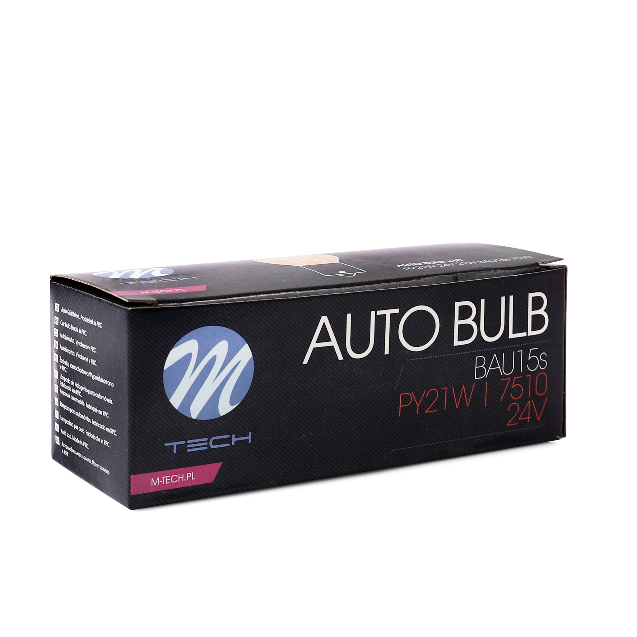 Żarówka pomocnicza 24 V 21 W PY21W BAU15S pom M-Tech Z936 — ujęcie 3