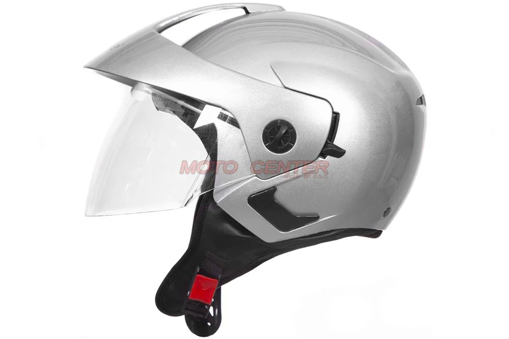 Kask otwarty City-Bike WL-703-2 srebrny S Blenda POWYSTAWOWY — ujęcie 3