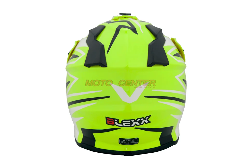 Kask crossowy BLEXX Dziecięcy MD-911 Junior seledynowy/czarny L Homologacja ECE — ujęcie 5