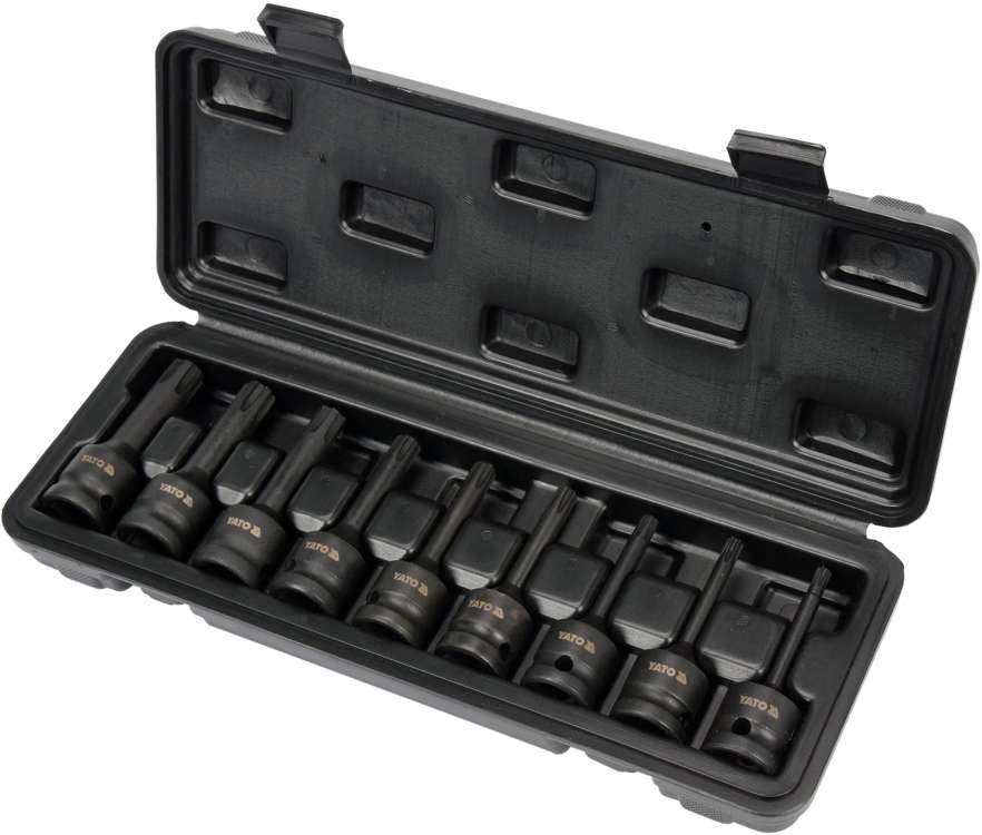 Zestaw udarowych kluczy trzpieniowych typu RIBE RM5-RM14 9 elementów YATO YT-10681 — ujęcie 2